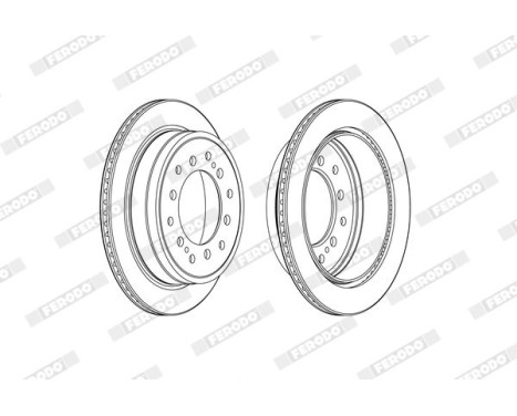 Brake Disc PREMIER DDF2505C Ferodo