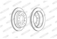 Brake Disc PREMIER DDF2505C Ferodo