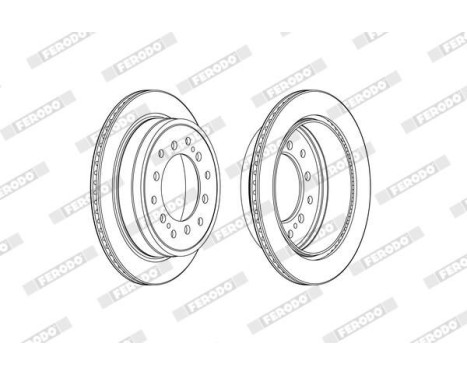 Brake Disc PREMIER DDF2505C Ferodo
