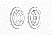 Brake Disc PREMIER DDF2505C Ferodo