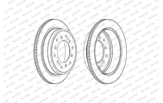 Brake Disc PREMIER DDF2505C Ferodo