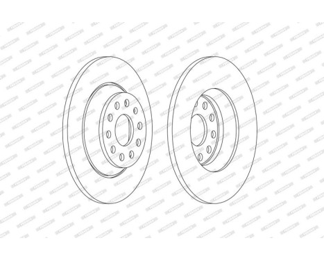 Brake Disc PREMIER DDF2506C Ferodo, Image 2