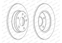 Brake Disc PREMIER DDF2508C Ferodo