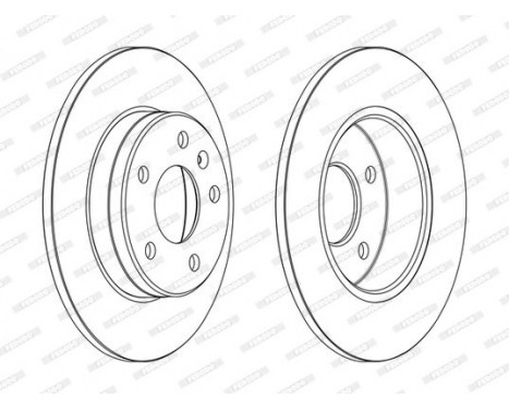 Brake Disc PREMIER DDF2508C Ferodo