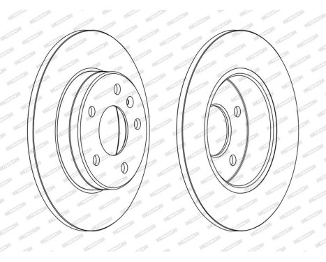 Brake Disc PREMIER DDF2508C Ferodo, Image 2
