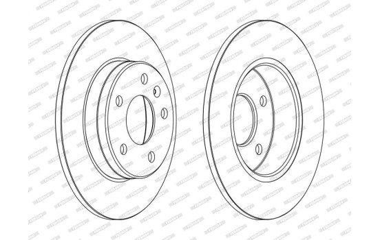 Brake Disc PREMIER DDF2508C Ferodo, Image 2