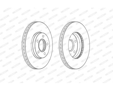 Brake Disc PREMIER DDF2509C Ferodo