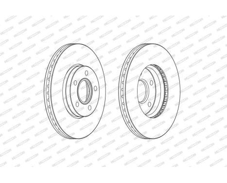 Brake Disc PREMIER DDF2509C Ferodo, Image 2