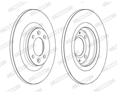 Brake Disc PREMIER DDF2511C Ferodo, Image 2