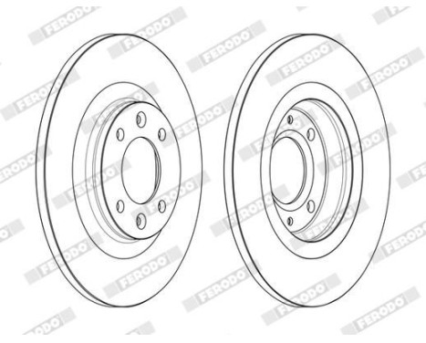 Brake Disc PREMIER DDF2511C Ferodo, Image 2