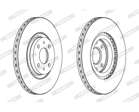 Brake Disc PREMIER DDF252 Ferodo, Image 2