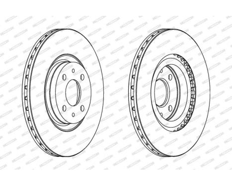 Brake Disc PREMIER DDF252 Ferodo, Image 2