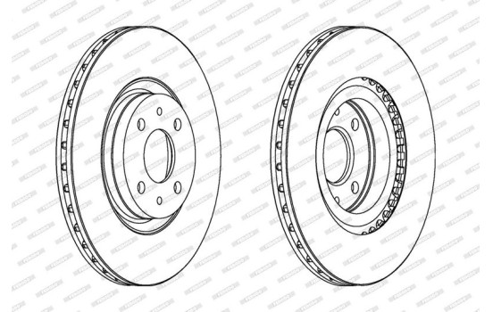 Brake Disc PREMIER DDF252 Ferodo, Image 2