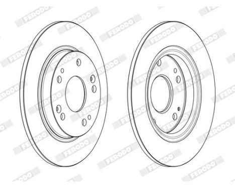 Brake Disc PREMIER DDF2524C Ferodo, Image 2