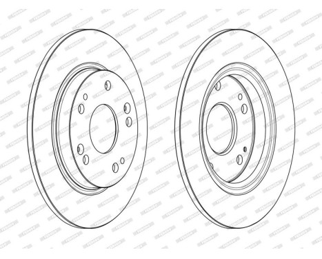 Brake Disc PREMIER DDF2524C Ferodo, Image 2