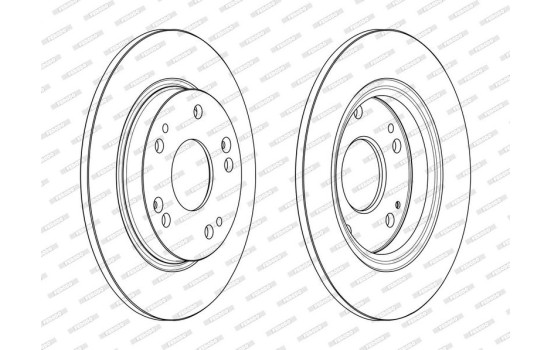 Brake Disc PREMIER DDF2524C Ferodo, Image 2