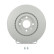 Brake Disc PREMIER DDF252C Ferodo, Thumbnail 2