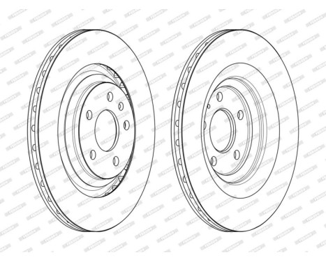 Brake Disc PREMIER DDF2546C Ferodo, Image 2