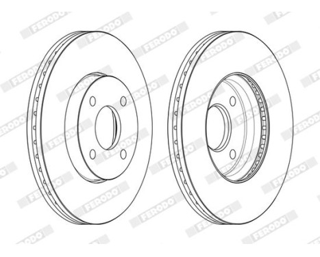 Brake Disc PREMIER DDF2548C Ferodo, Image 2