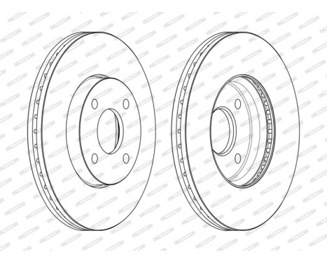 Brake Disc PREMIER DDF2548C Ferodo, Image 2