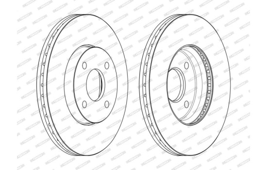Brake Disc PREMIER DDF2548C Ferodo, Image 2