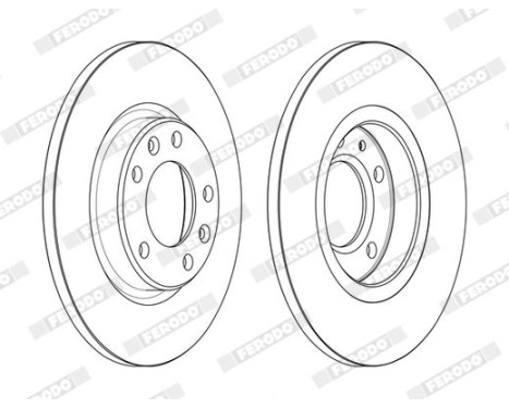 Brake Disc PREMIER DDF2569C Ferodo, Image 2