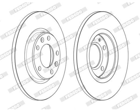 Brake Disc PREMIER DDF2569C Ferodo, Image 2