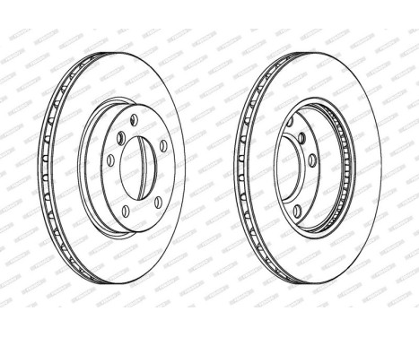 Brake Disc PREMIER DDF258 Ferodo, Image 2