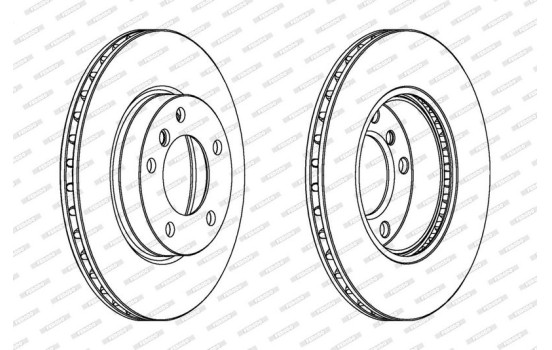 Brake Disc PREMIER DDF258 Ferodo, Image 2