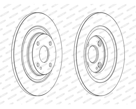 Brake Disc PREMIER DDF2593C Ferodo, Image 2