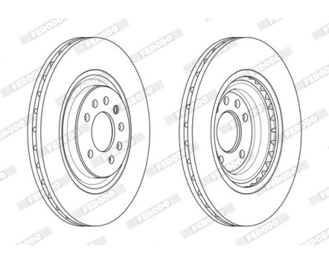 Brake Disc PREMIER DDF2595C-1 Ferodo, Image 2