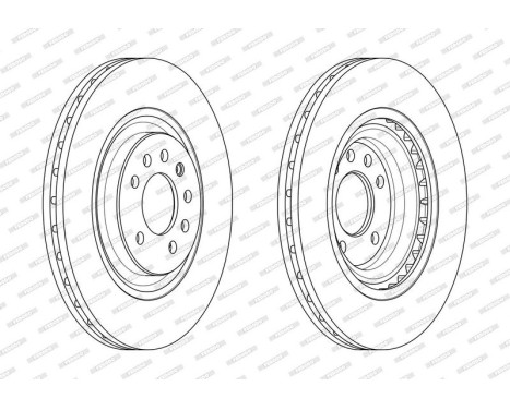Brake Disc PREMIER DDF2595C-1 Ferodo, Image 2