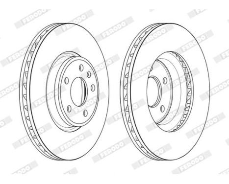 Brake Disc PREMIER DDF2596C-1 Ferodo