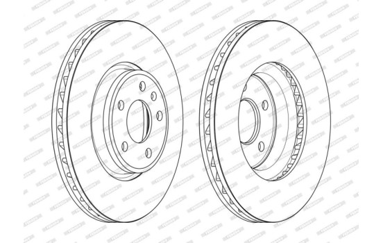 Brake Disc PREMIER DDF2596C-1 Ferodo