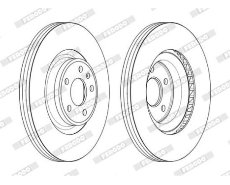 Brake Disc PREMIER DDF2597C-1 Ferodo, Image 2