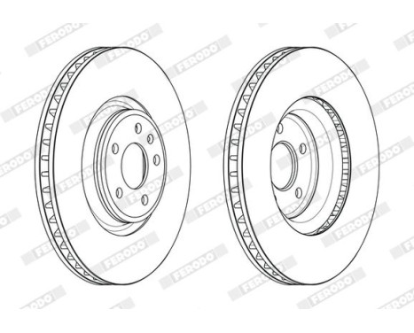 Brake Disc PREMIER DDF2598C-1 Ferodo, Image 2