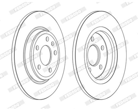 Brake Disc PREMIER DDF2599C Ferodo, Image 2