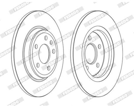Brake Disc PREMIER DDF2599C Ferodo, Image 2