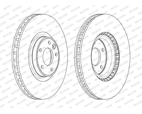 Brake Disc PREMIER DDF2601C-1 Ferodo