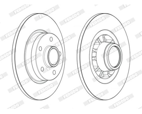 Brake Disc PREMIER DDF2602-1 Ferodo, Image 2