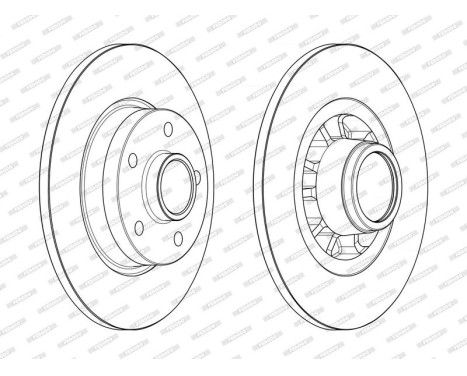 Brake Disc PREMIER DDF2602-1 Ferodo, Image 2