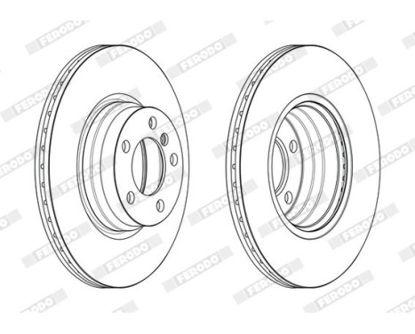 Brake Disc PREMIER DDF2603C Ferodo, Image 2