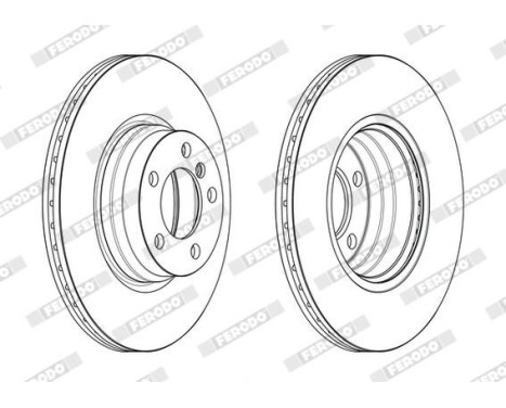 Brake Disc PREMIER DDF2603C Ferodo, Image 2