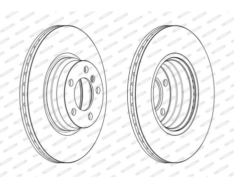 Brake Disc PREMIER DDF2603C Ferodo, Image 2