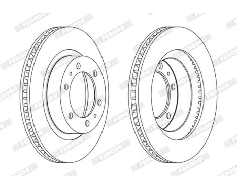Brake Disc PREMIER DDF2606C Ferodo, Image 2