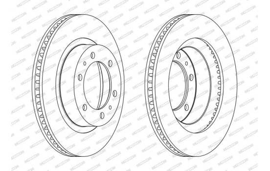 Brake Disc PREMIER DDF2606C Ferodo, Image 2