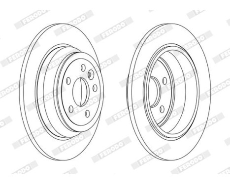 Brake Disc PREMIER DDF2607C Ferodo, Image 2