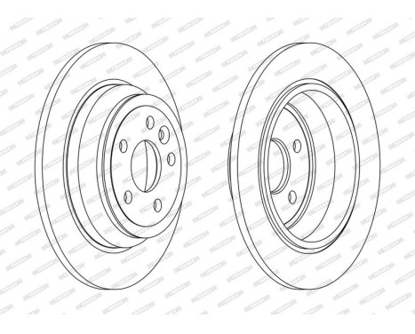 Brake Disc PREMIER DDF2607C Ferodo, Image 2