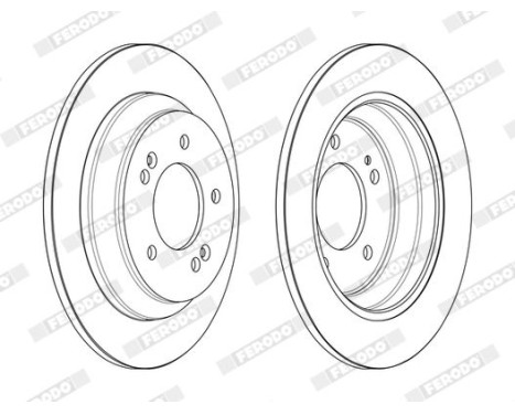 Brake Disc PREMIER DDF2608C Ferodo, Image 2