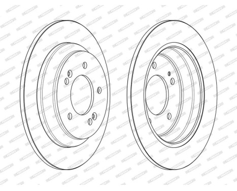 Brake Disc PREMIER DDF2608C Ferodo, Image 2